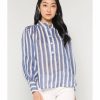 Women * | Banana Republic Ramie Soft Shirred Popover